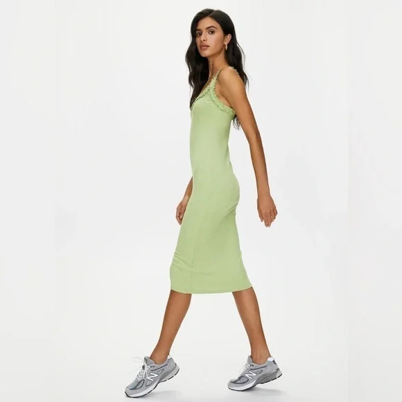 Aritzia Wilfred Free Halo Dress in Pistachio Pudding - Picture 4 of 15